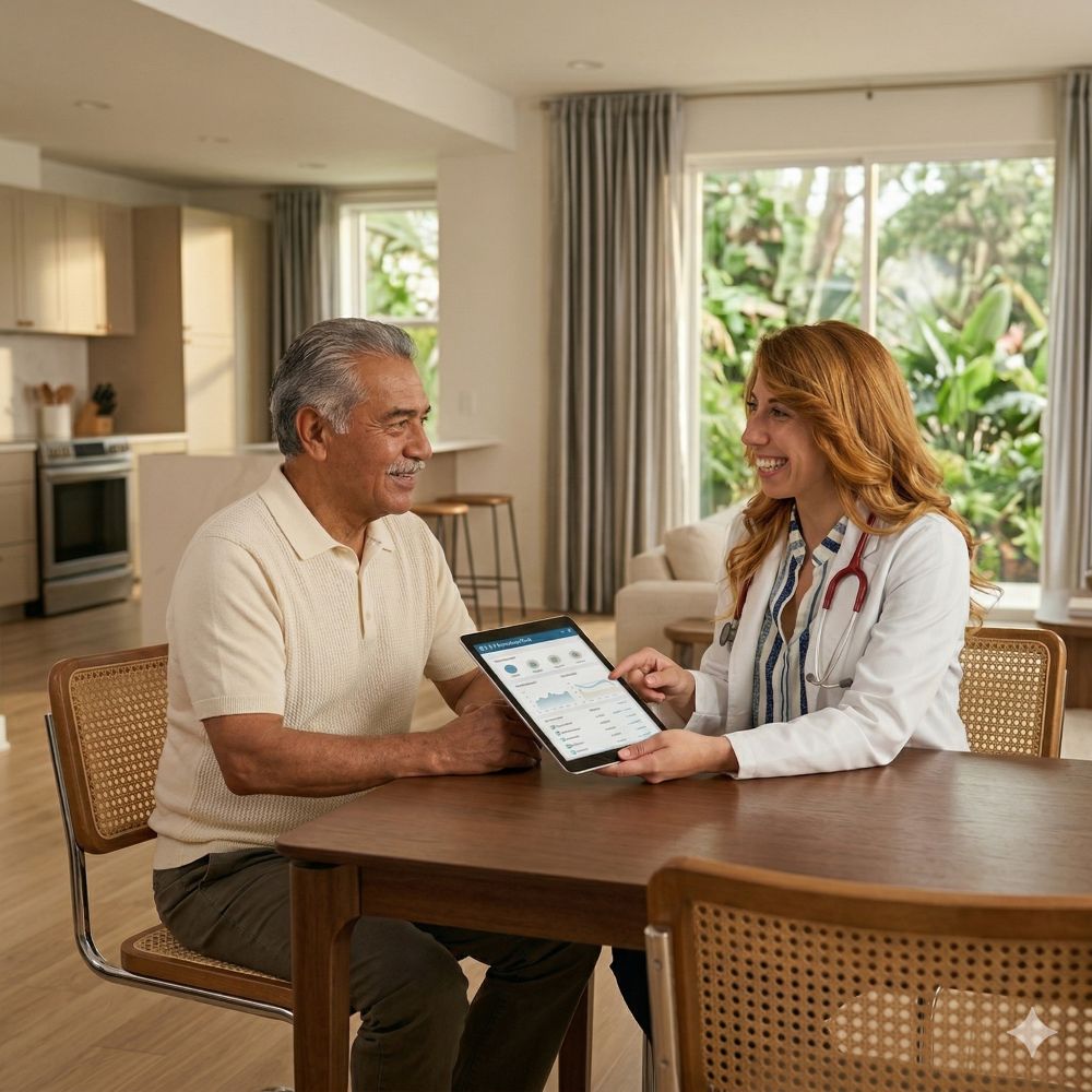 Beyond Concierge Healthcare concierge care membership nurse practitioner arriving at patient home in Wellington FL