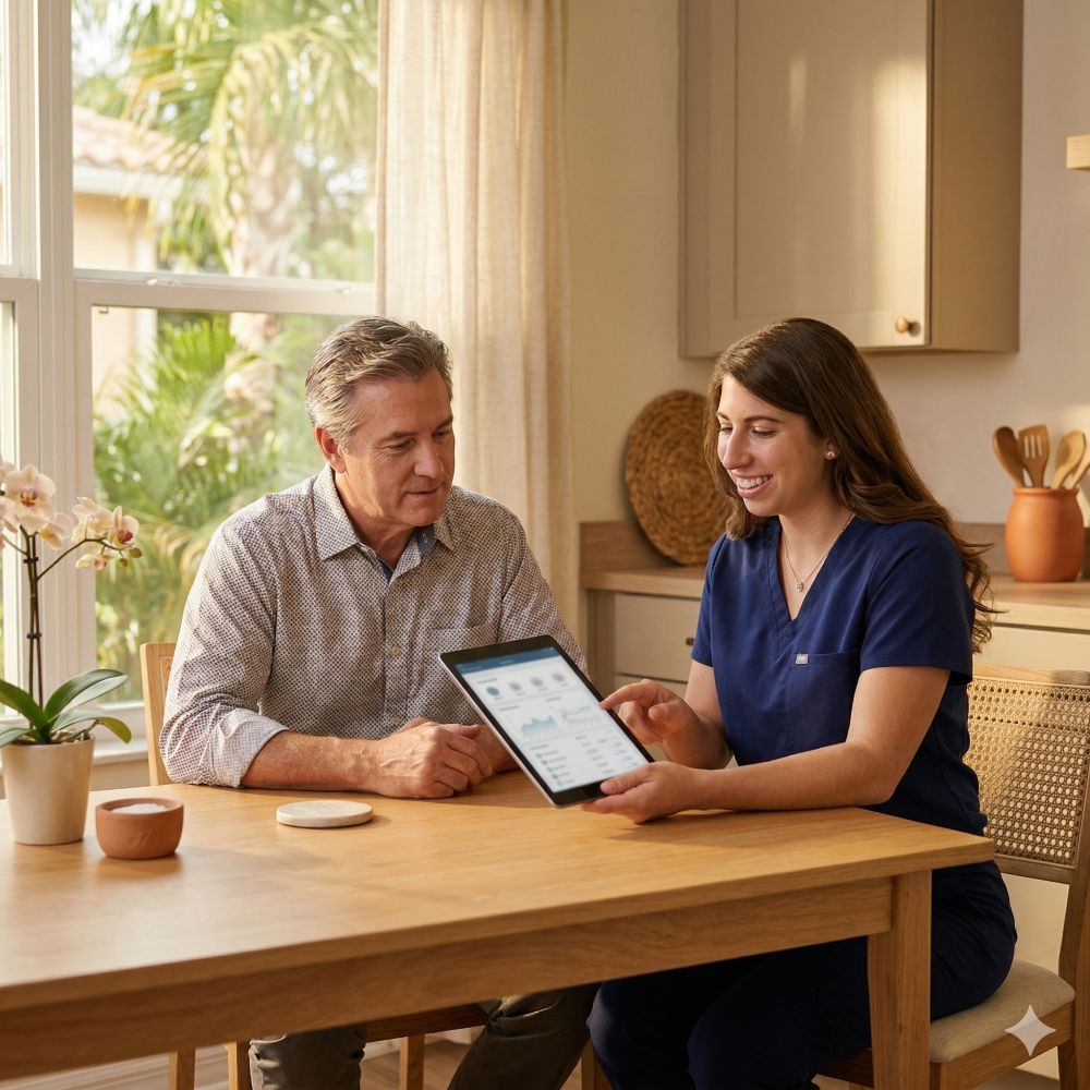 Beyond Concierge Healthcare concierge care membership in-home visit with nurse practitioner in Palm Beach County FL