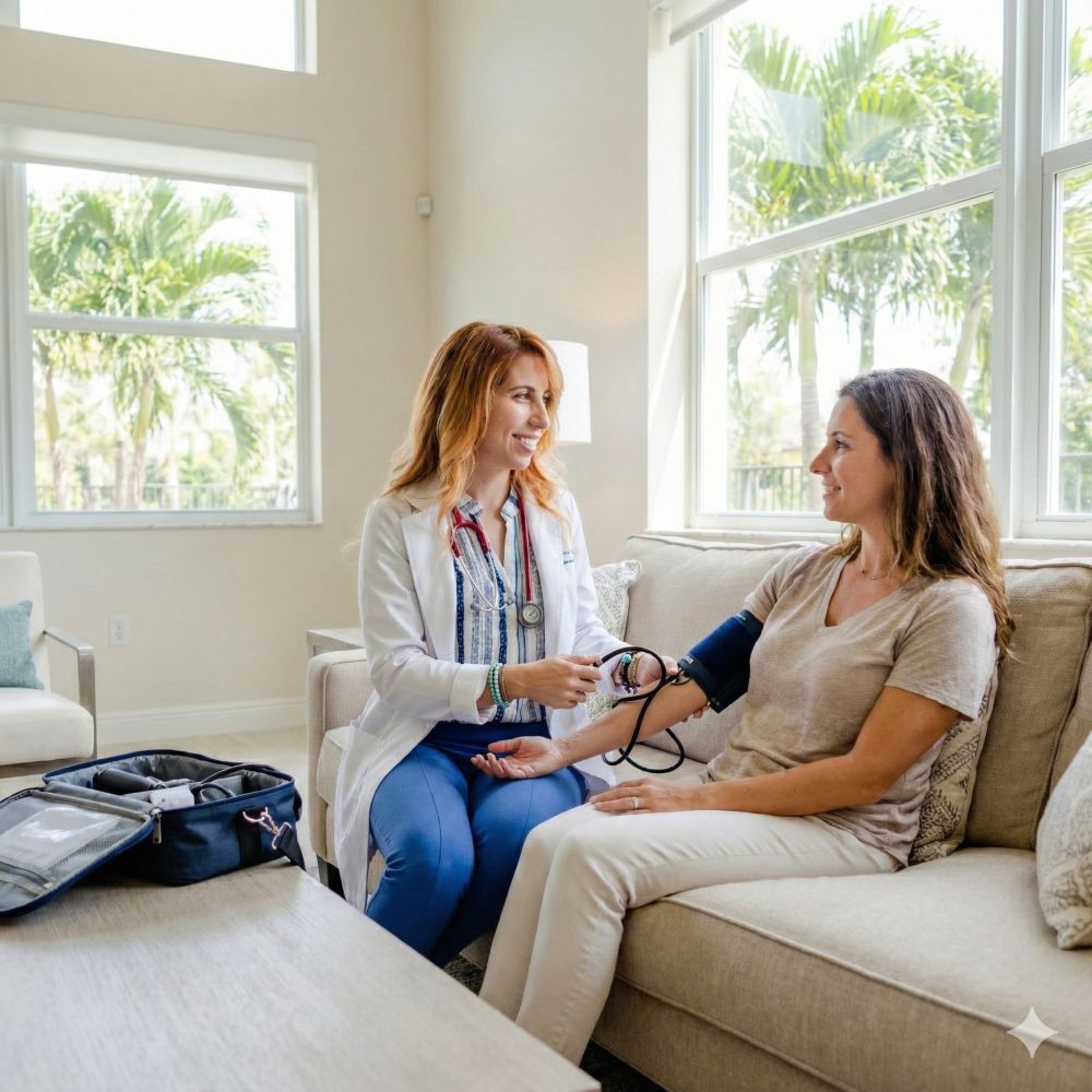First tirzepatide weight loss consultation with Beyond Concierge Healthcare in a Royal Palm Beach, FL home